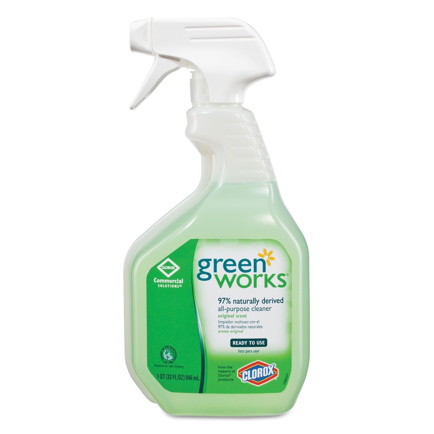 Clorox Commercial Solutions Green Works, Natural Cleaner, All Purpose - 32 Oz - GREEN