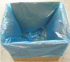 46 X 60 Transparent BLUE Plastic Bags, 1.5 Mil (38.1 Microns) - 100/Case
