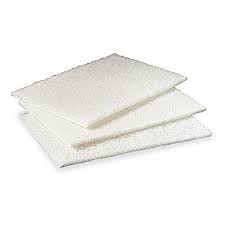 14 X 28 White Scrubbing Pads, 3M 59067 - 10/Case