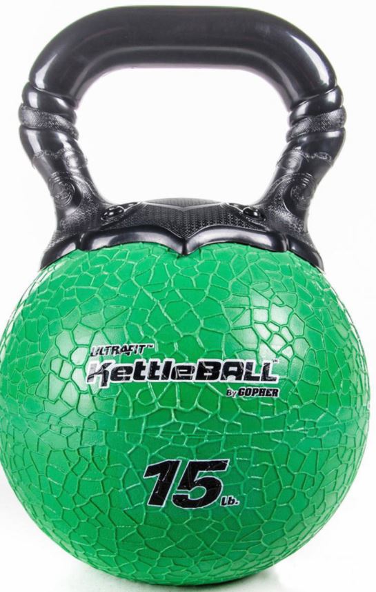 15 Lb Kettleball Rubber Kettlebell