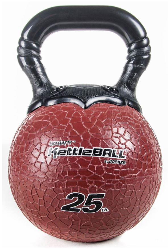 25 Lb Kettleball Rubber Kettlebell