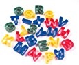 Alphabet Clay Cutters, 1-1/2 Inch W, Assorted Colors - 26/Set