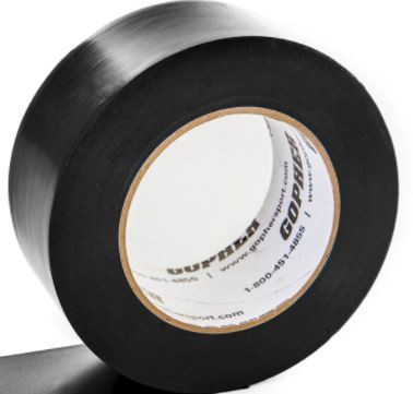 2" X 60 Yds Vinyl Floor Marking Tape, Black