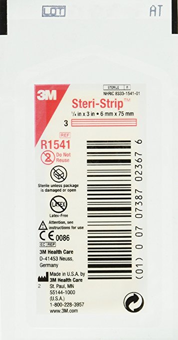 1/4" X 3" - 3M Steri Strips, 30/Pkg - 28139