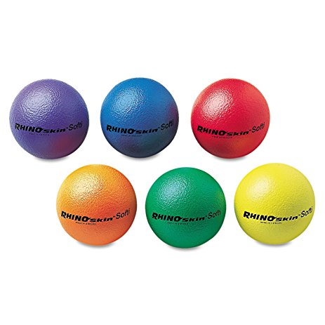 10" Coated-Foam Balls, Assorted Colors - 6/Set