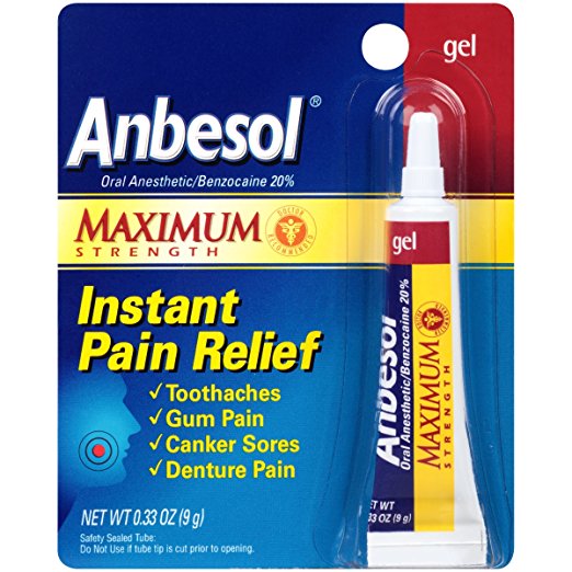 Anbesol Oral Anesthetic Gel, - 0.33 Oz - 43202