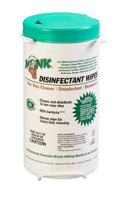 Monk 1 Step by Dreumex Wipes Disinfectant - 80 Wipes/Canister  - #69080- 6/Case
