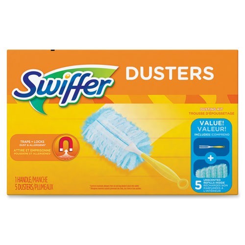Swiffer Duster Starter Kit, P&G, 5 Dusters, 1 Handle - Kit