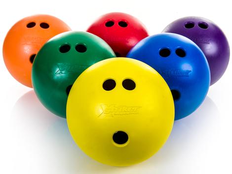 Ultra Strike Coated-Foam Bowling Balls, 6 Colors/Set