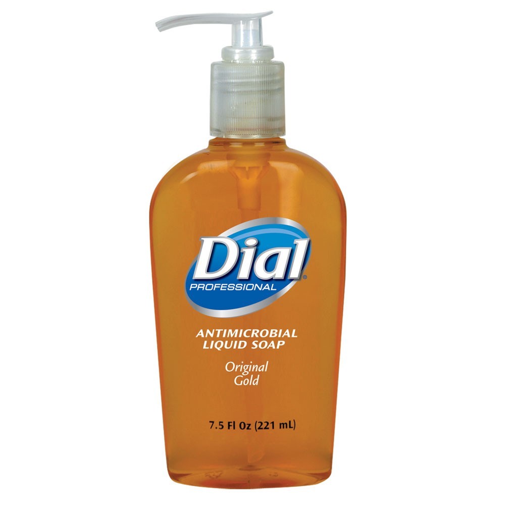 Dial Gold Liquid Antimicrobial Soap, Dispenser Bottle - 7.5 Oz Pump - 34007