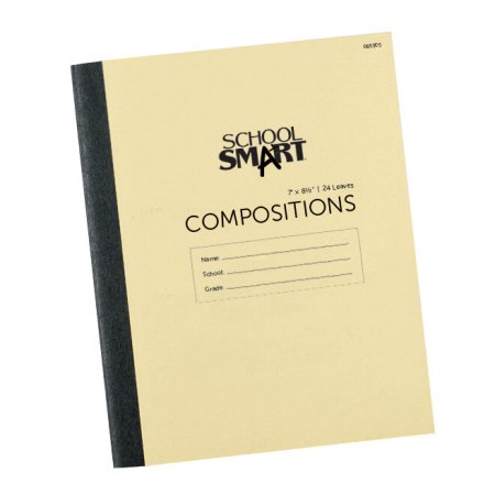Stitched Cover Composition Book, 8-1/2 X 7 - No Margin, 48 Shts/96 Pages