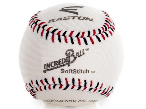 Easton IncrediBall Soft Practice Baseballs, Nylon Cover, Level 1 Hardness, Polyurethane Core