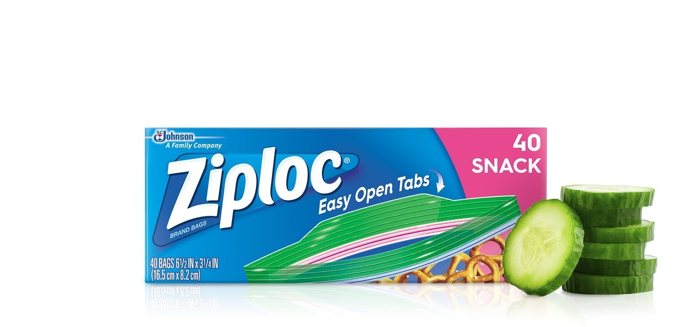 Ziploc Snack Bag, 6-1/2" X 3-1/4" - 90/Box - 21220