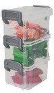 Latch Box with Buckle Snaps, 3-1/2 X 2-1/2, Clear/Silver