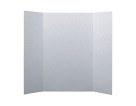 Corrugated Tri-Fold Display Board, 36 X 48 In., White - 10/Pkg