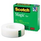 1 X 1296" Scotch Magic Invisible Tape, 1" Core, Matte Clear