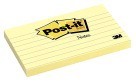 3 X 5 Post-it Notes, Ruled, 100 Sheets/Pad, Canary Yellow - 12/Pkg