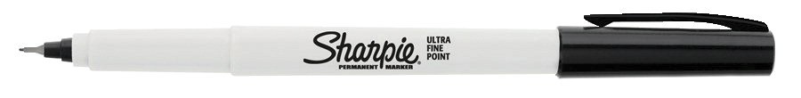 Sharpie Permanent Marker, Ultra Fine Point - Black