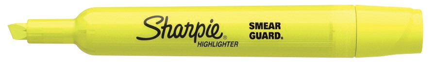 Sharpie Accent Highlighter, Tank Style - Fluorescent Yellow - 12/Pkg