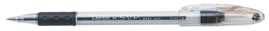 Pentel Pen RSVP Medium Point, 12/Pkg - Violet