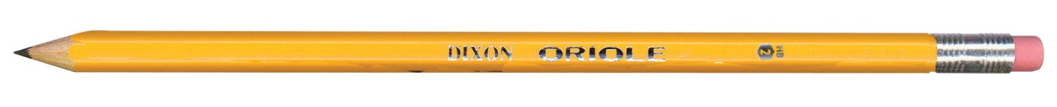 Dixon Oriole #2 Pre-Sharpened Pencils - 12/Pkg - DIX12886
