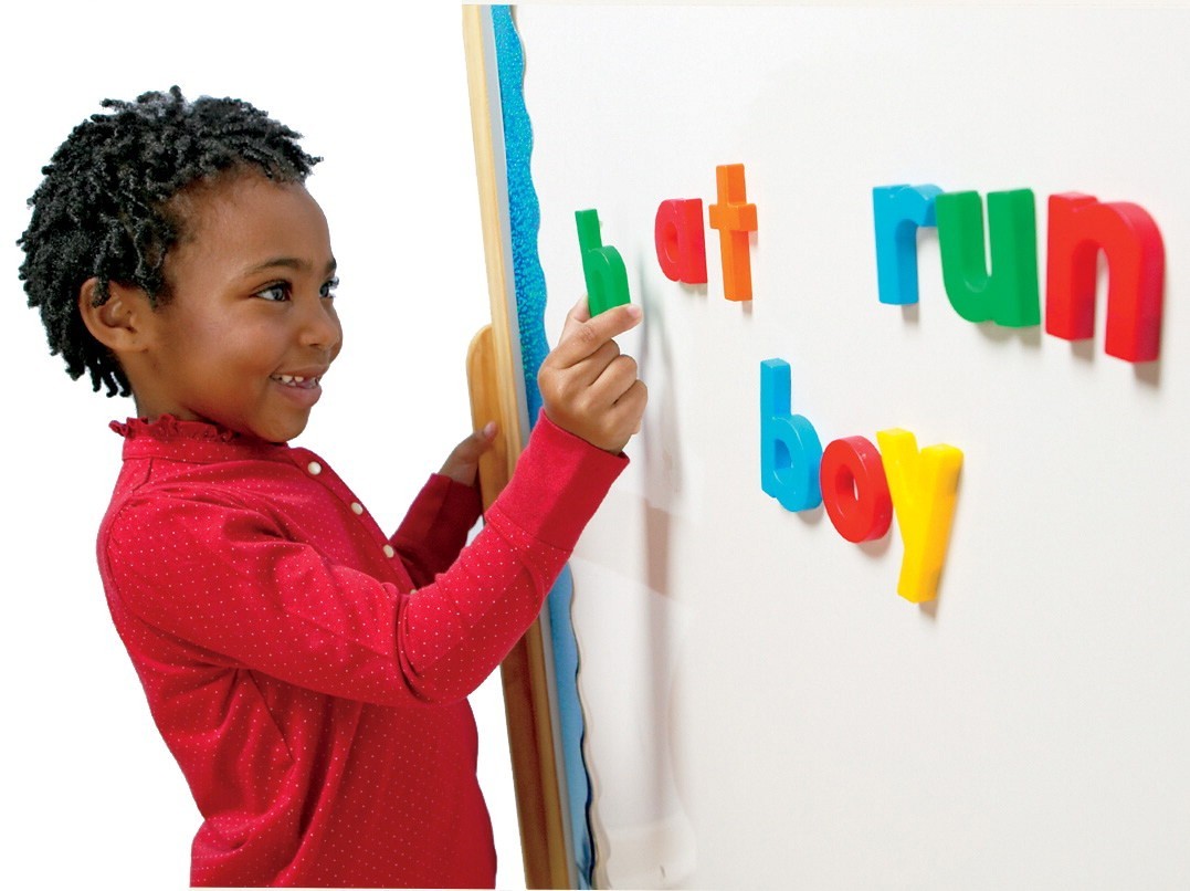 Magnetic Letters and Numbers - Multicolored - 214 Pieces/Box