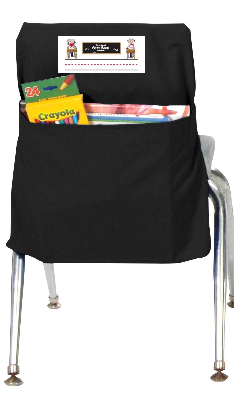 Seat Sack Durable Medium Storage Pocket, 15 In., Grade 2 - 3, Black