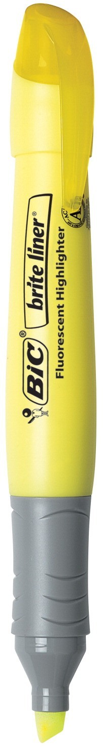 Bic Brite Highlighters, Grip XL - Assorted Colors - 4/Set