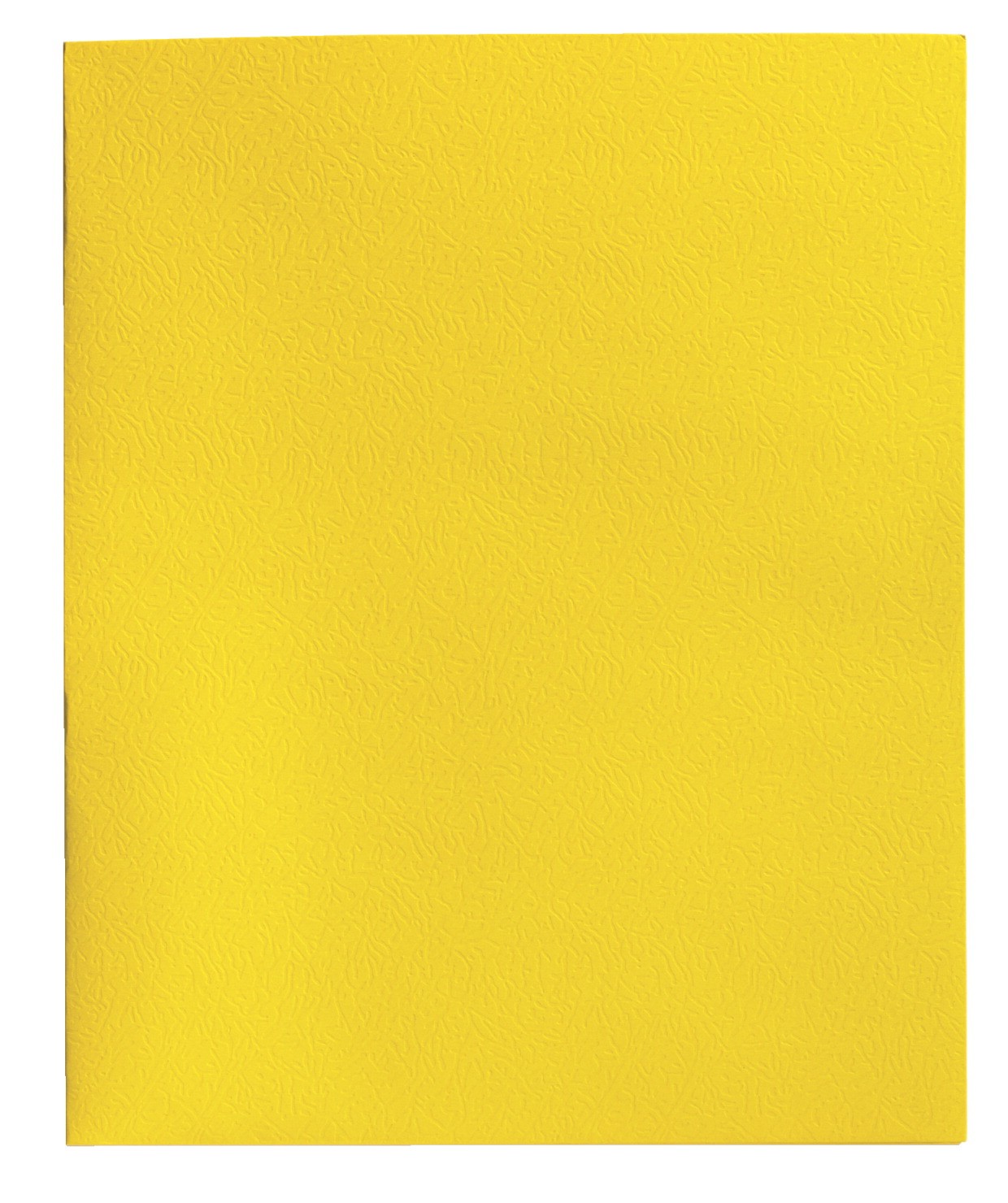 2 Pocket Folders, 9 X 12 - Leatherette - 25/Box - Yellow