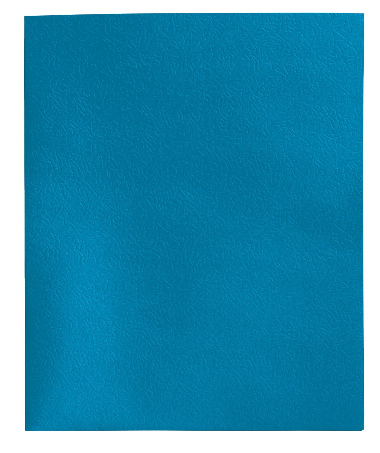 2 Pocket Folders, 8-1/2 X 11 - Leatherette - 25/Box - Light Blue