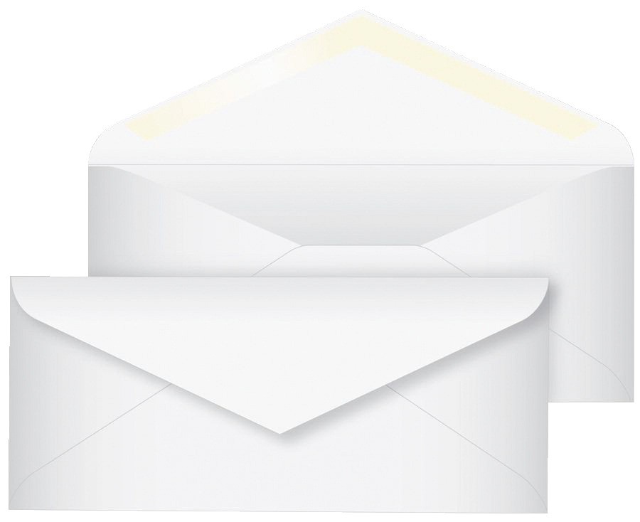 #10 Window Envelopes, 4-1/8 X 9-1/2, Paper, White - 500/Pkg