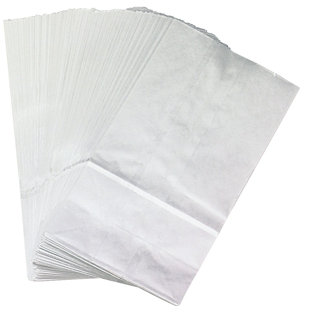 White Paper Bags 6 X 11, Flat Bottom - 100/Pkg