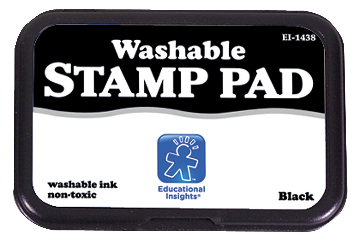Educational Insights Washable Stamp Pad, 3-1/2 X 2-1/2 - Black
