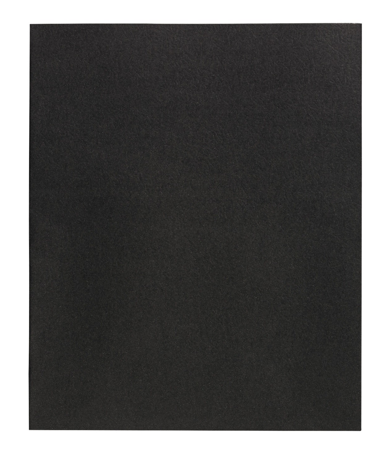 2 Pocket Folders, 8-1/2 X 11 - Leatherette - 25/Box - Black