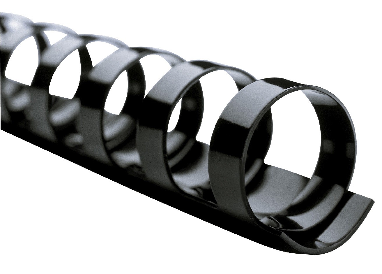 1 In. Binding Spines - Black, 19-Ring Binders, 200 Sheet Capacity - 50/Box