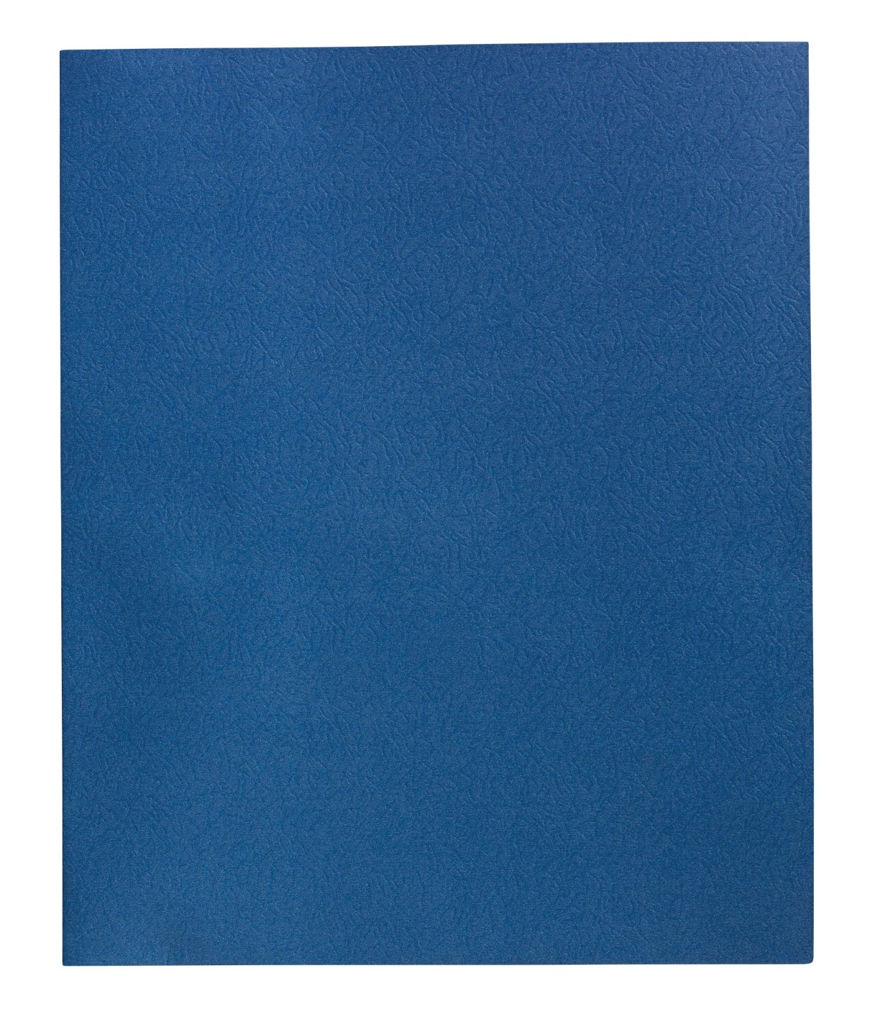 2 Pocket Folders, 8-1/2 X 11 - Leatherette - 25/Box - Dark Blue