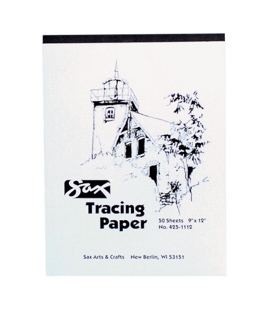 Tracing Paper Pad, 9 X 12 In., 25 lb, White - 50/Pkg
