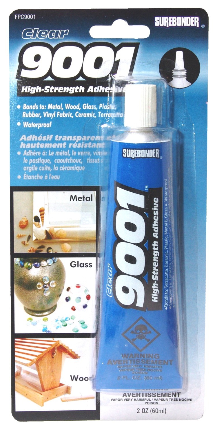 High Strength Adhesive Multi-Purpose Waterproof Glue, 2 oz Tube, Clear
