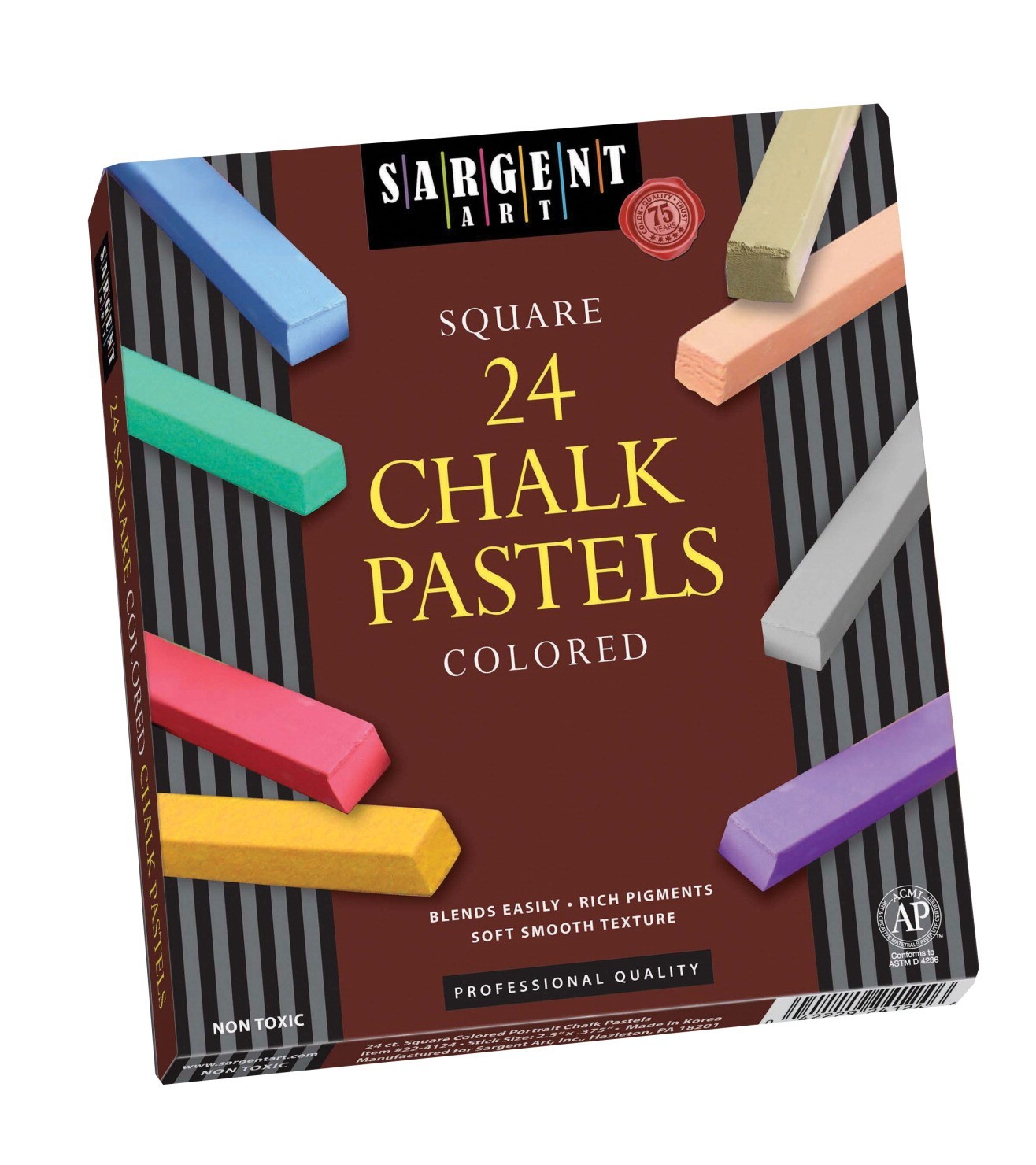 Drawing Chalk, Classroom Pack (6 Each Of 24 Colors) - 144/Pkg