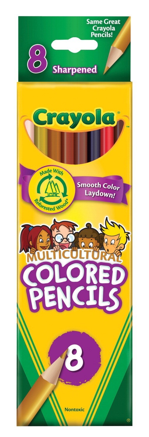 Crayola Multicultural Colored Pencils, Assorted Colors - 8/Set - CYO684208