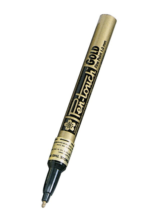 Sakura Pen-Touch Metallic Marker, Fine Tip - Gold