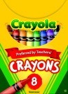 Crayola Regular Size Crayons: 3-5/8 X 5/16, Tuck Box - 8/Box - CYO520008