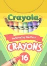 Crayola Regular Size Crayons: 3-5/8 X 5/16, Tuck Box - 16/Box - CYO520016