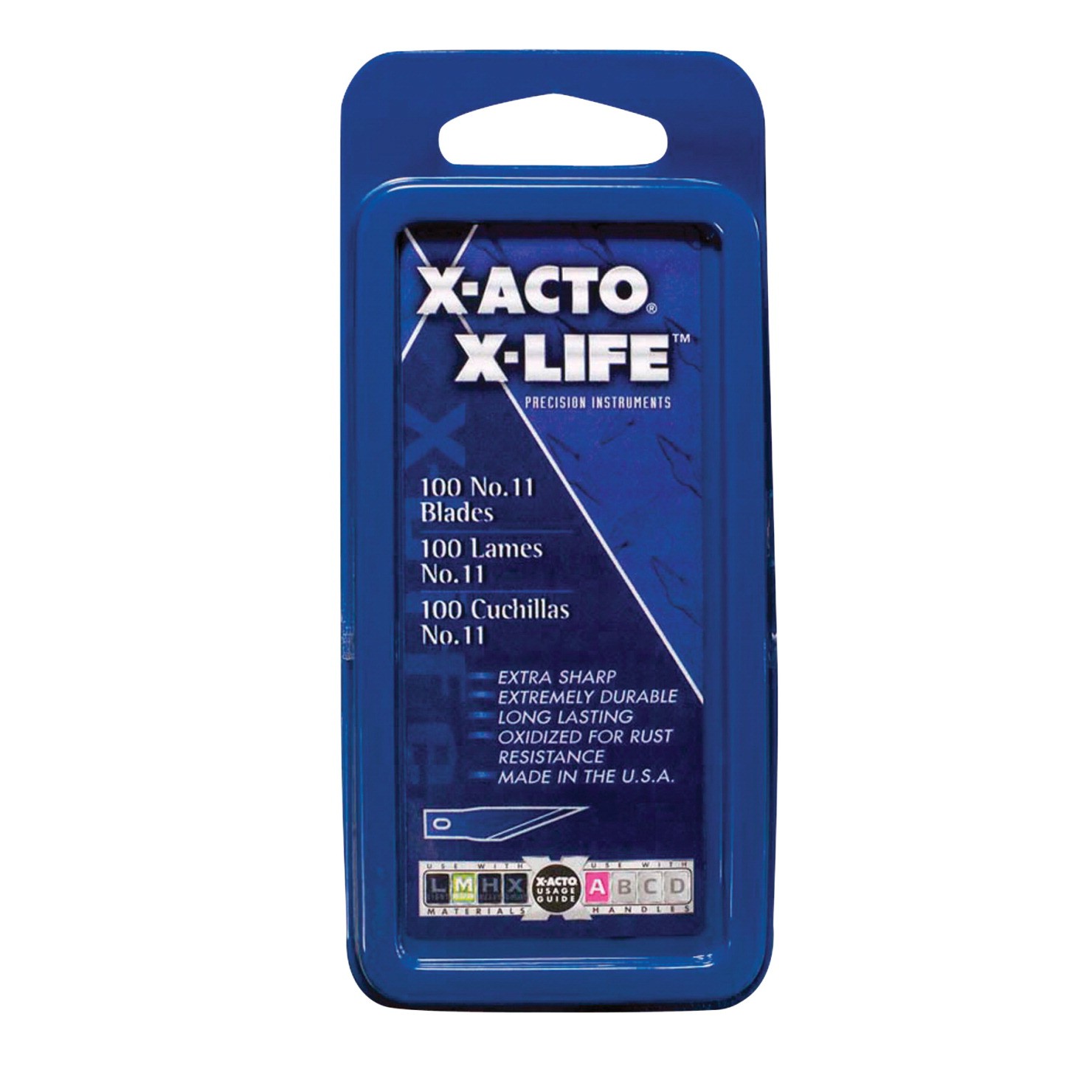 X-ACTO Replacement Blade, No. 11, Steel Blade, Pack of 100