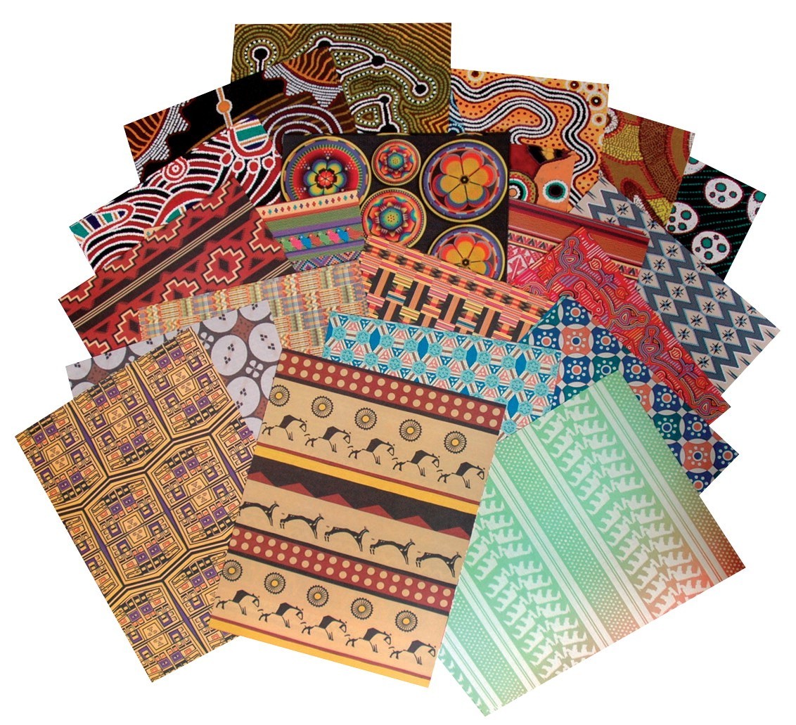 Bulk Paper, World Patterns, 8-12 X 11 In., Assorted Designs and Colors, 96 Sheets/Pkg