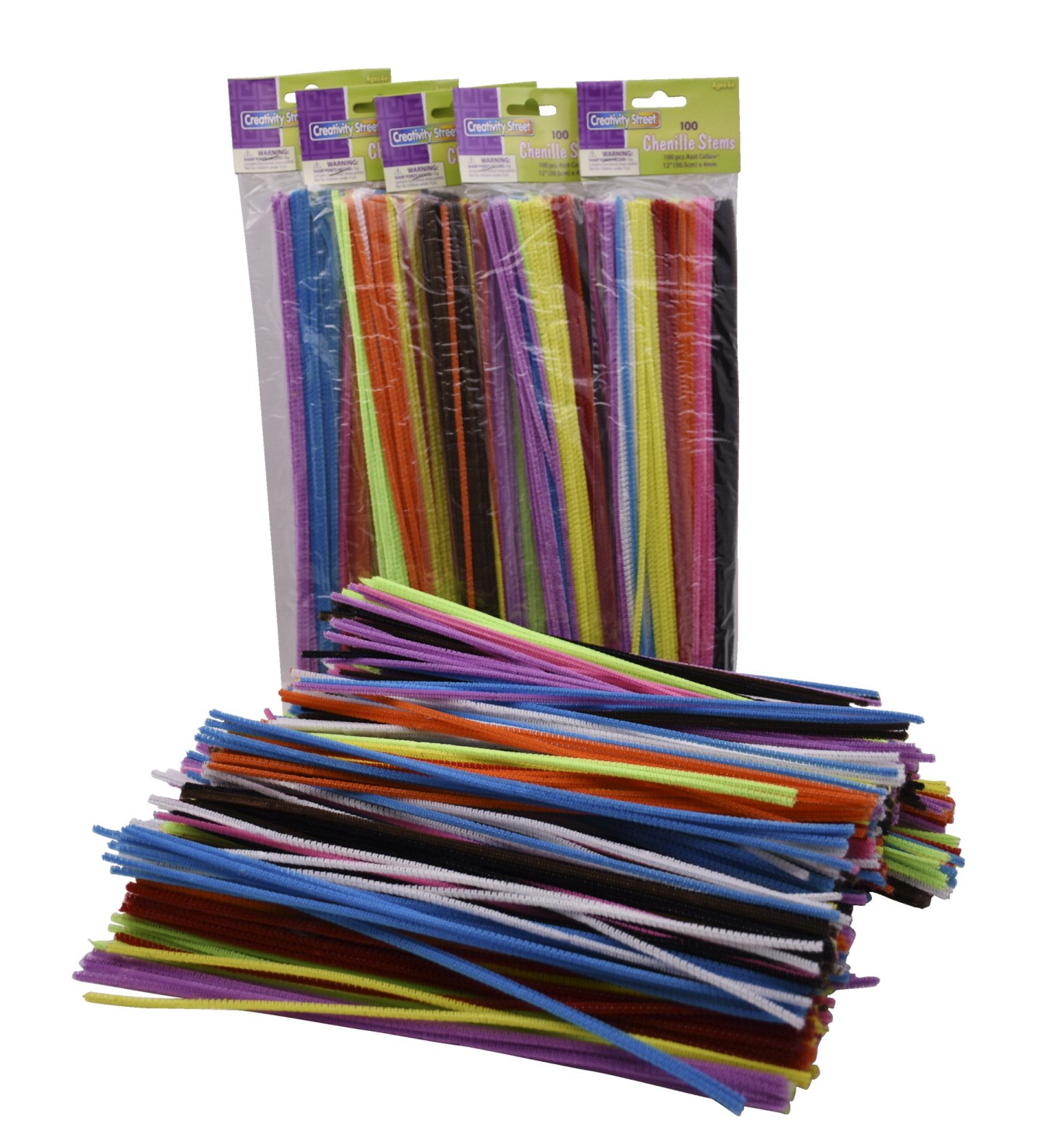 Sax School Specialty Pipe Cleaner, 12 in, Assorted Color - 1200/Pkg - 2002846