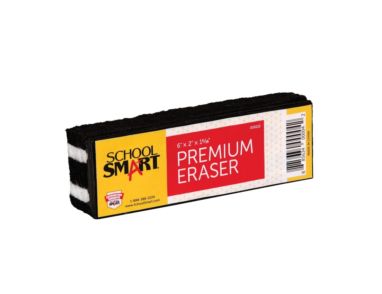Premium Felt Chalkboard Erasers, 6 X 2 X 1-5/16"