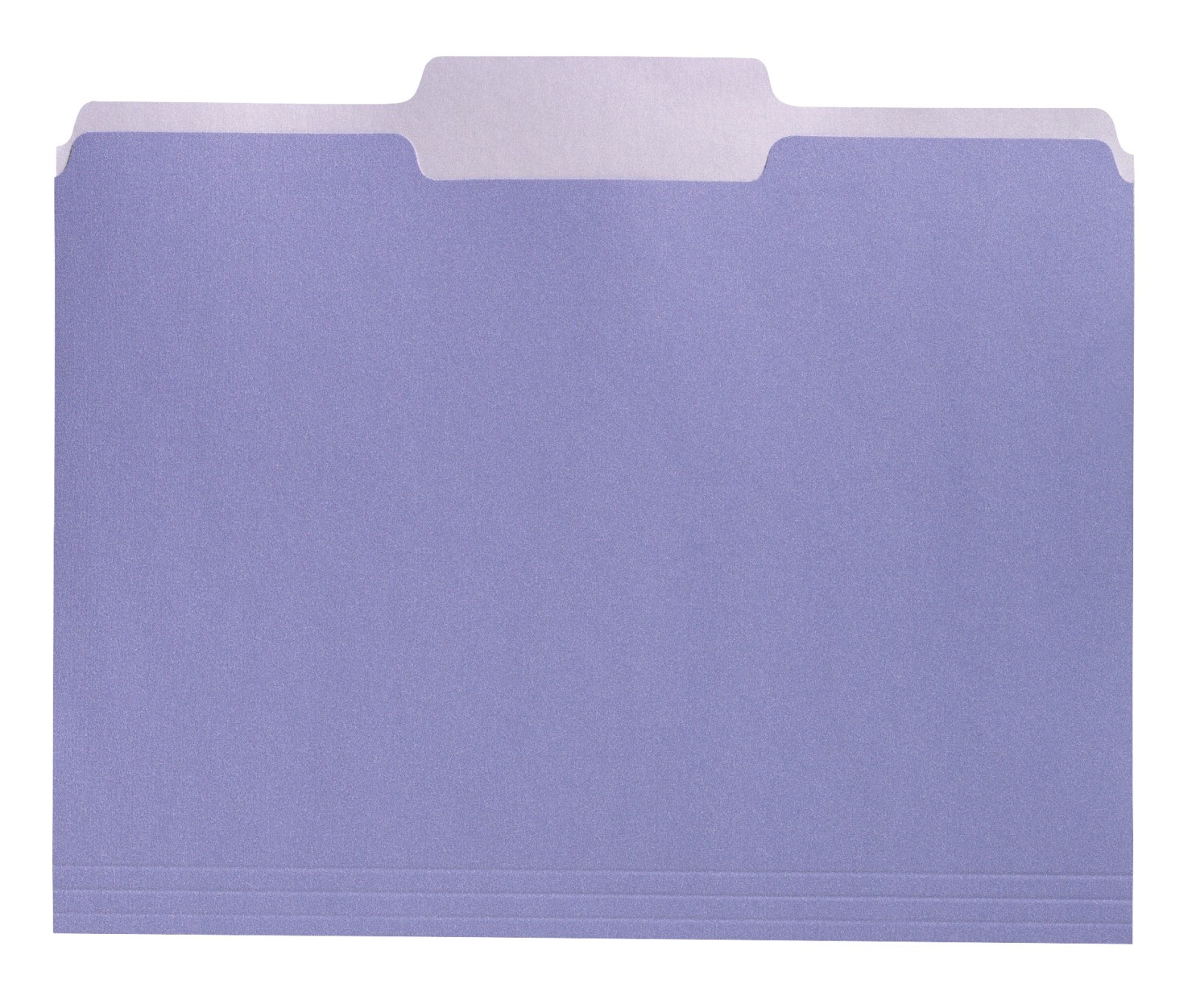 File Folders, Letter Size, 1/3 Cut, Reversible Colored, Lavender - 100/Pkg
