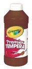Crayola Premier Liquid Tempera Paint - Pint - Brown