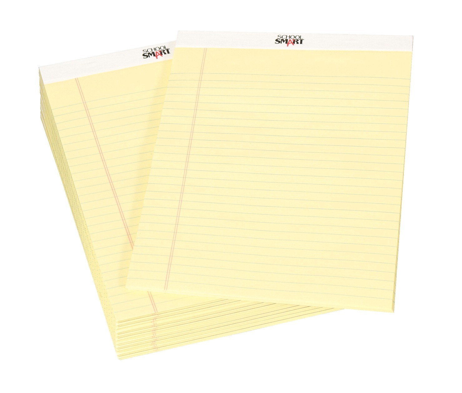 8-1/2 X 11-3/4 Legal Pad, Ruled, 50 Sheets/Pad, Canary - 12/Pkg